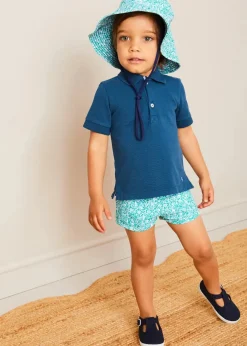 Hats | Swimwear | Pepa London Adelaide Floral Beach Hat in Green (S-M)
