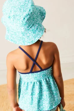 Swimwear | Swimwear | Pepa London Adelaide Floral Bow Detail Two Piece Swimsuit in Green (2-10yrs)