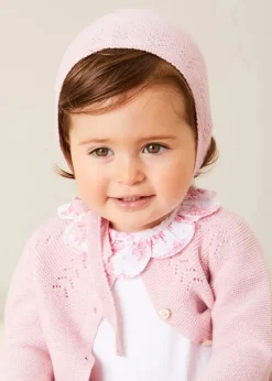 Bodysuits & Baby Grows | Pepa London Audrey Toile Scallop Collar Short Sleeve Bodysuit in Pink (1mth-2yrs)