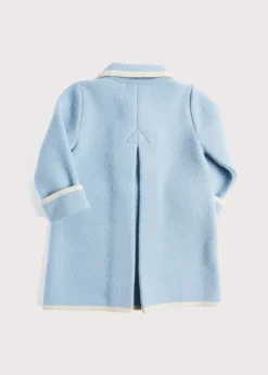 Coats & Jackets | Coats & Jackets | Pepa London Austrian Double Breasted Wool Baby Coat in Baby Blue (6mths-4yrs)
