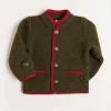 Coats & Jackets | Coats & Jackets | Pepa London Austrian Single Breasted Contrast Trim Jacket in Green (18mths-10yrs)