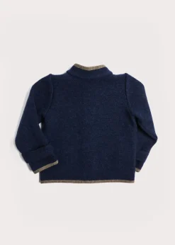 Coats & Jackets | Coats & Jackets | Pepa London Austrian Single Breasted Contrast Trim Jacket in Blue (18mths-10yrs)