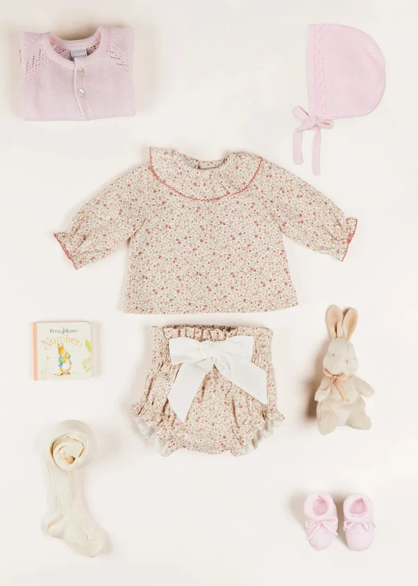 Bonnets & Booties | Knitwear & Cardigans | Pepa London Baby Bonnet In Pink (S-L)