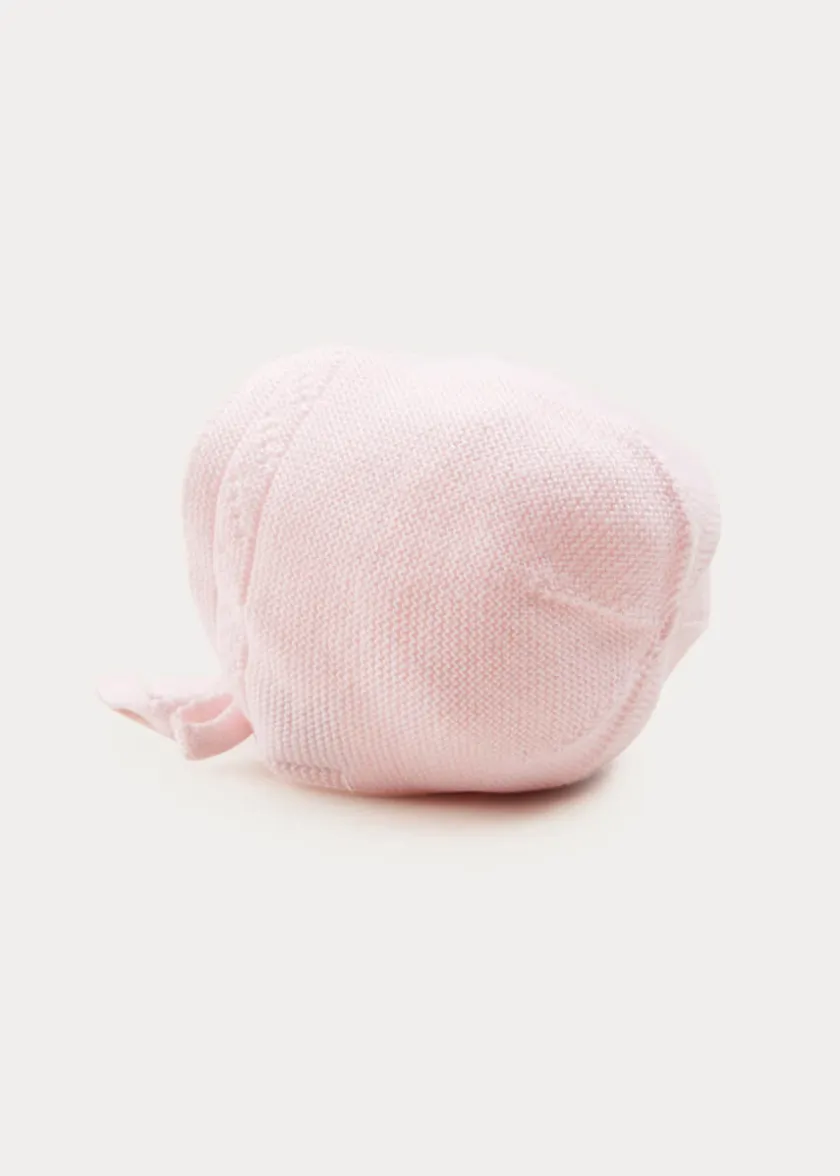 Bonnets & Booties | Knitwear & Cardigans | Pepa London Baby Bonnet In Pink (S-L)