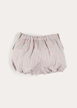 Bloomers, Shorts & Trousers | Bloomers & Pants | Pepa London Beaufort Striped Button Detail Bloomers in Red (3mths-3yrs)