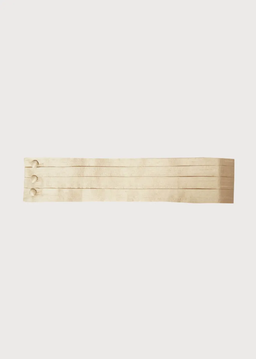 Belts & Braces | Pepa London Beige Silk Pageboy Cummerbund