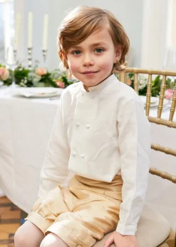 Shorts & Trousers | Shorts & Trousers | Pepa London Beige Silk Pageboy Knickerbockers (12mths-10yrs)