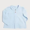 Shirts | Pepa London Blue Peter Pan Collar Shirt With Front Pleat (12mths-3yrs)