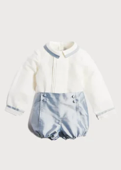 Two-piece Sets | Two-piece Sets | Pepa London Blue Silk Celebration Set (3mths-4yrs)