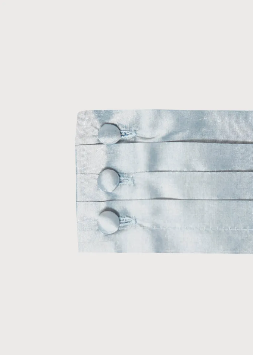 Belts & Braces | Pepa London Blue Silk Pageboy Cummerbund