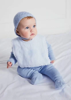 Bibs | Bibs | Pepa London Blue Striped Cotton Bib
