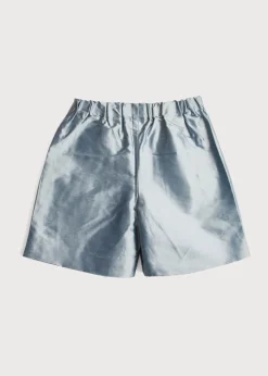 Shorts & Trousers | Shorts & Trousers | Pepa London Boys Celebration Shorts Blue silk (4-10yrs)