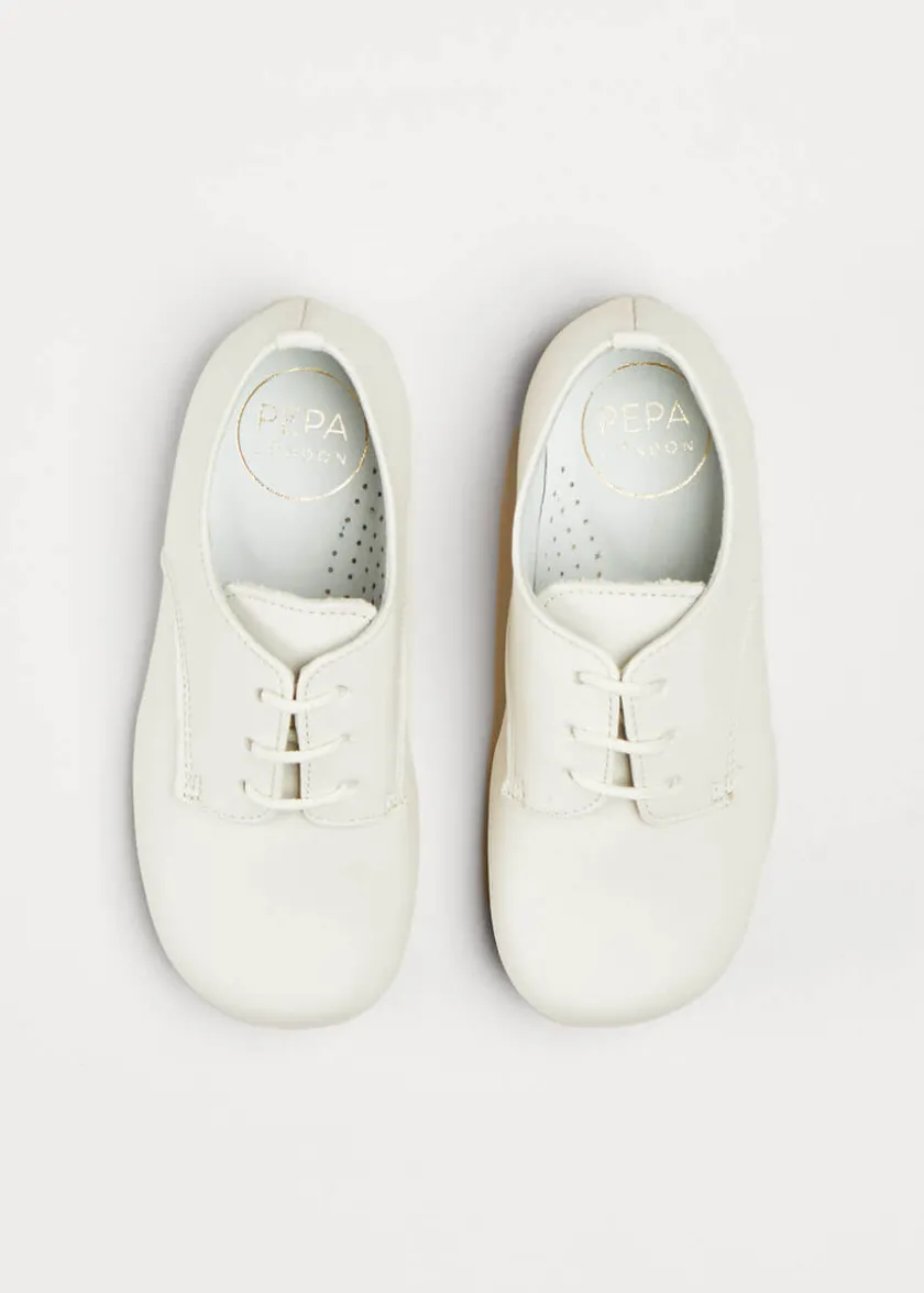 Shoes | Lace Ups | Pepa London Boy's Ivory leather celebration shoes (20-34EU)