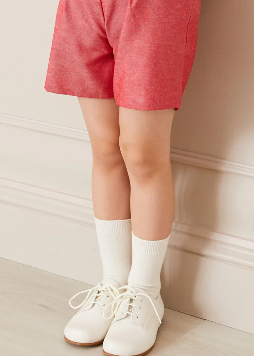 Shoes | Lace Ups | Pepa London Boy's Ivory leather celebration shoes (20-34EU)