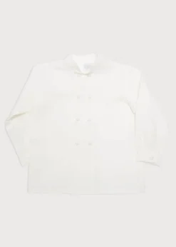 Tops & Shirts | Tops & Shirts | Pepa London Boy's white double-breasted Mandarin collar shirt (12mths-10yrs)
