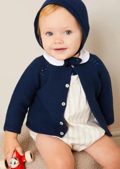 Dungarees & Rompers | Rompers | Pepa London Brompton Stripe Romper in Beige (3mths-2yrs)