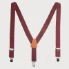 Belts & Braces | Pepa London Burgundy Braces