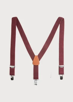 Belts & Braces | Pepa London Burgundy Braces