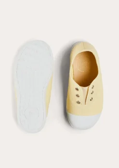 Plimsolls | Plimsolls | Pepa London Canvas Plimsolls in Cream (20-35EU)