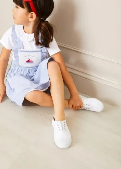 Plimsolls | Plimsolls | Pepa London Canvas Plimsolls in White (20-34EU)