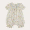 Nightwear | Pepa London Clara Floral All-In-One Pyjamas in Green (9mths-2yrs)