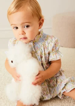 Nightwear | Pepa London Clara Floral All-In-One Pyjamas in Green (9mths-2yrs)