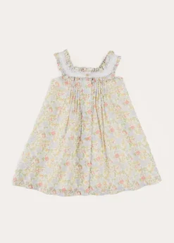 Nightwear | Nightwear | Pepa London Clara Floral Frill Trim Night Dress in Green (18mths-10yrs)