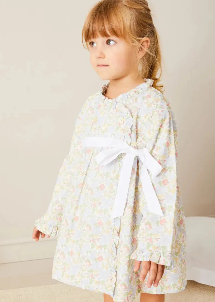 Lookbooks | Pepa London Clara Floral Frill Trim Night Dress in Green (18mths-10yrs) | Clara Floral Bow Detail Dressing Gown in Green (18mths-10yrs) | Linen Slippers With Contrast Piping in Cream (24-35EU) | Flower Fairies of the Summer Book in White | White Teddy Bear (100% Alpaca Fur)