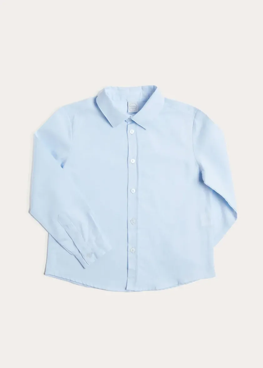 Tops & Shirts | Pepa London Classic Blue Cotton Oxford Shirt (4-10yrs)