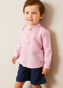 Shorts & Trousers | Bloomers, Shorts & Trousers | Pepa London Classic Turn-up Hem Cotton Shorts in Navy (12mths-4yrs)