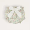 Bloomers & Shorts | Bloomers & Pants | Pepa London Cordelia Floral Bloomer with Bow in Pink Made with Liberty Fabric (1m-2yrs)