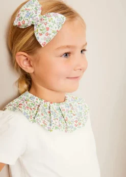 Hair Accessories | Hair Accessories | Pepa London Cordelia Floral Medium Bow Clip in Pink Made with Liberty Fabric