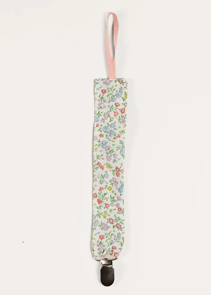 Dummies & Teethers | Dummies & Teethers | Pepa London Cordelia Liberty Floral Dummy Clip in Pink