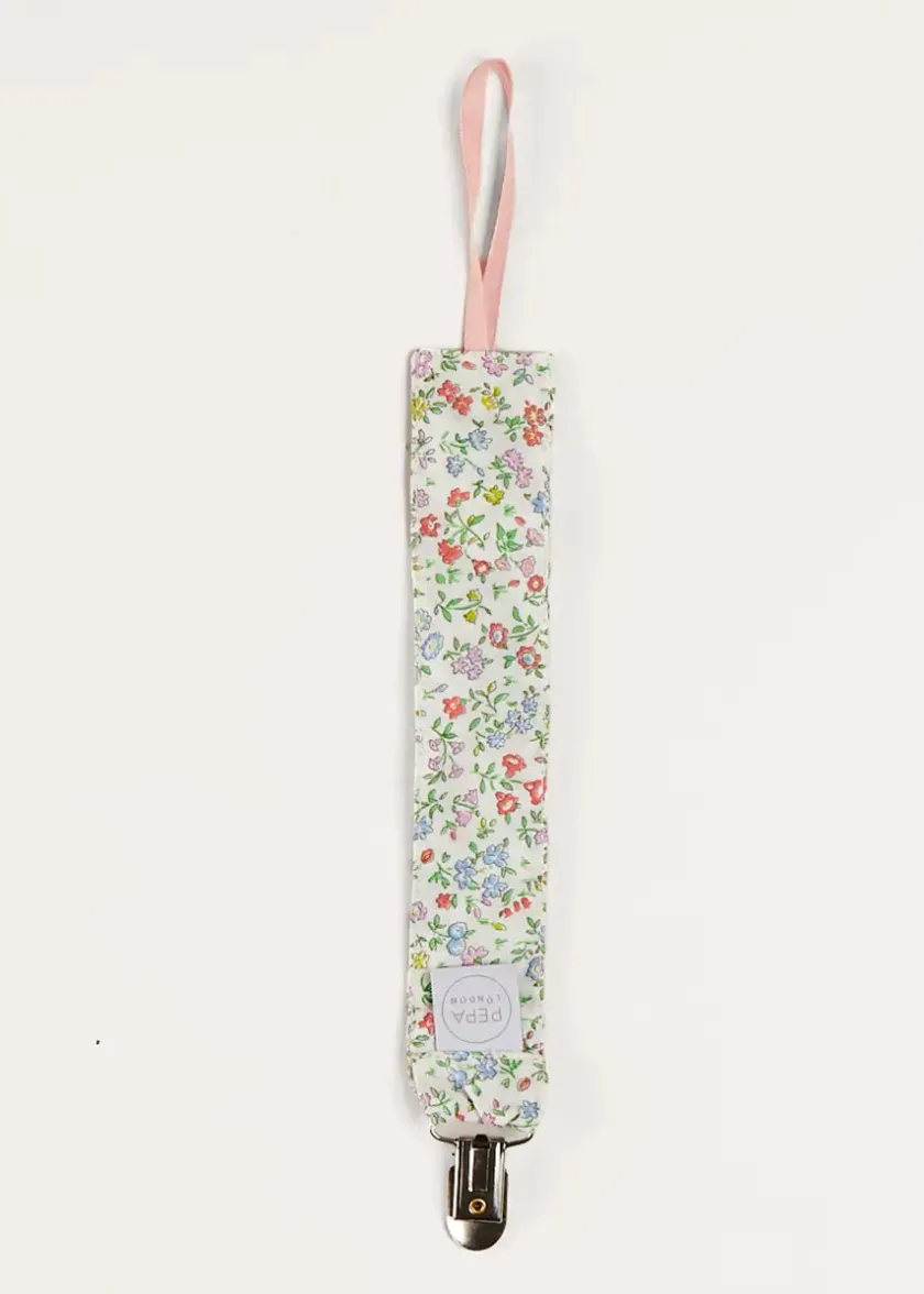Dummies & Teethers | Dummies & Teethers | Pepa London Cordelia Liberty Floral Dummy Clip in Pink