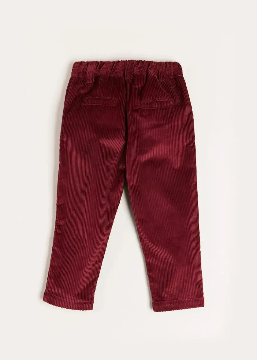 Shorts & Trousers | Bloomers, Shorts & Trousers | Pepa London Corduroy Trousers in Burgundy (18mths-5yrs)