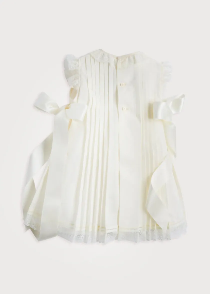 Dresses | Baby Gowns | Pepa London Cream Panelled Christening Gown (3mths-5yrs)