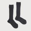 Socks | Socks & Tights | Pepa London Dark Grey Ribbed Knee-High Socks (3mths-8yrs)