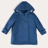 Coats & Jackets | Coats & Jackets | Pepa London Double Breasted Coat With Detachable Hood in Blue (18mths-10yrs)