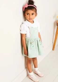 Skirts & Shorts | Pepa London Duck Embroidered Scallop Detail Skirt With Braces in Green (18mths-6yrs)