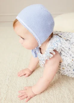 Dresses | Dresses | Pepa London Ellis Sleeveless Dress with Bloomer and Bows in Blue Made with Liberty Fabric (1-12m)