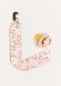 Gifting | First Outfits | Pepa London Eloise Floral Print Clip Dummy in Pink