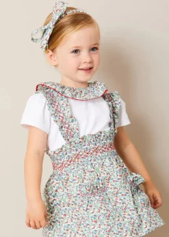 Tops & Blouses | Tops & Bodysuits | Pepa London Evelyn Floral Ruffle Collar Top in Red (2-10yrs)