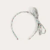 Hair Accessories | Hair Accessories | Pepa London Evelyn Floral Thin Bow Hairband in Red