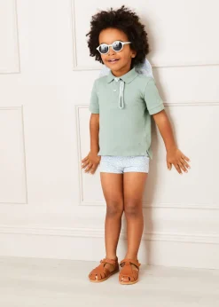 Swimwear | Swimwear | Pepa London Floral Swim Shorts in Blue (12mths-6yrs)