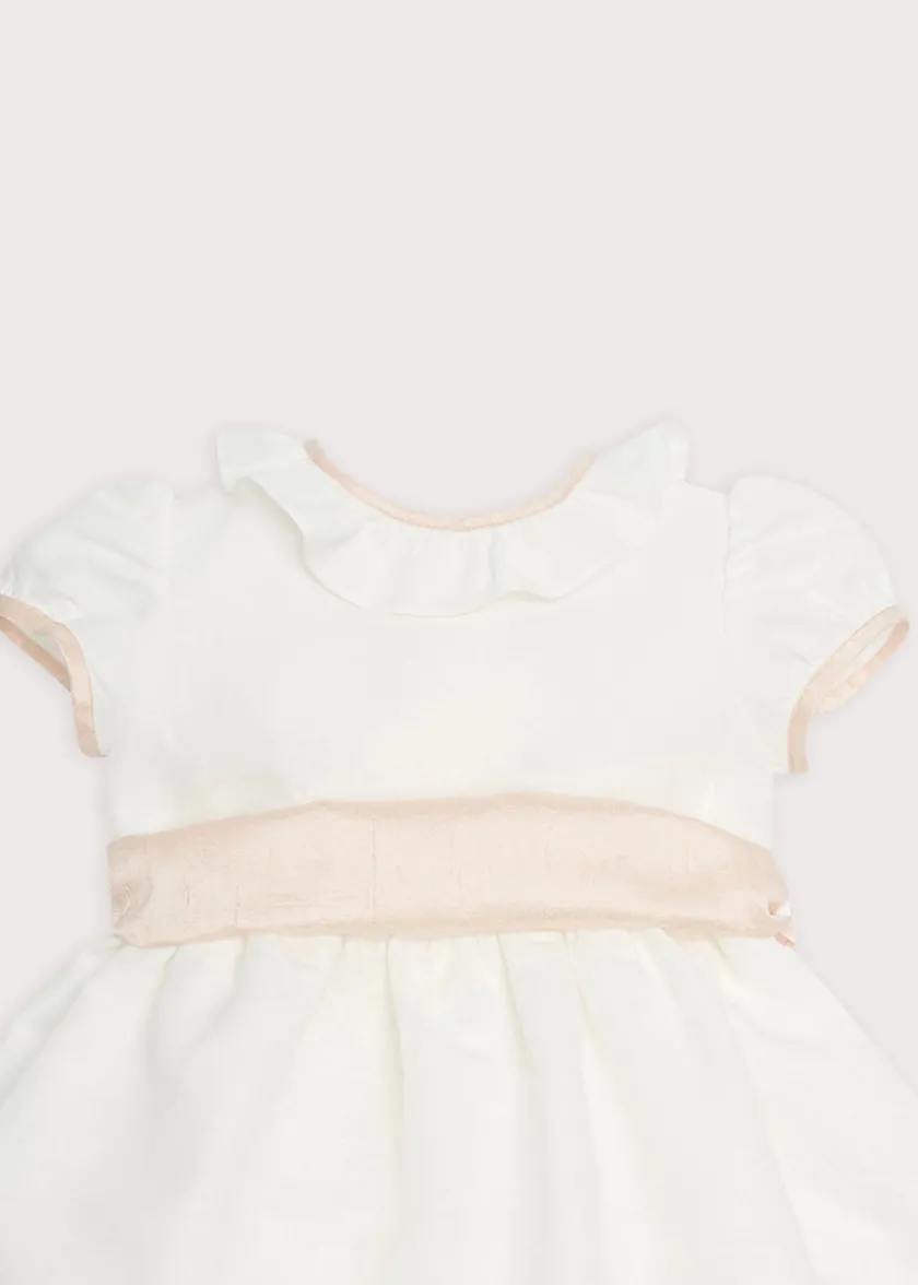 Dresses | Dresses | Pepa London Flower Girl Ivory Dress with Pink Silk Sash (6mths-10yrs)