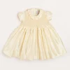 Dresses | Dresses | Pepa London Girls Silk Hand Smocked Celebration Dress in Champagne (6mths-10yrs)