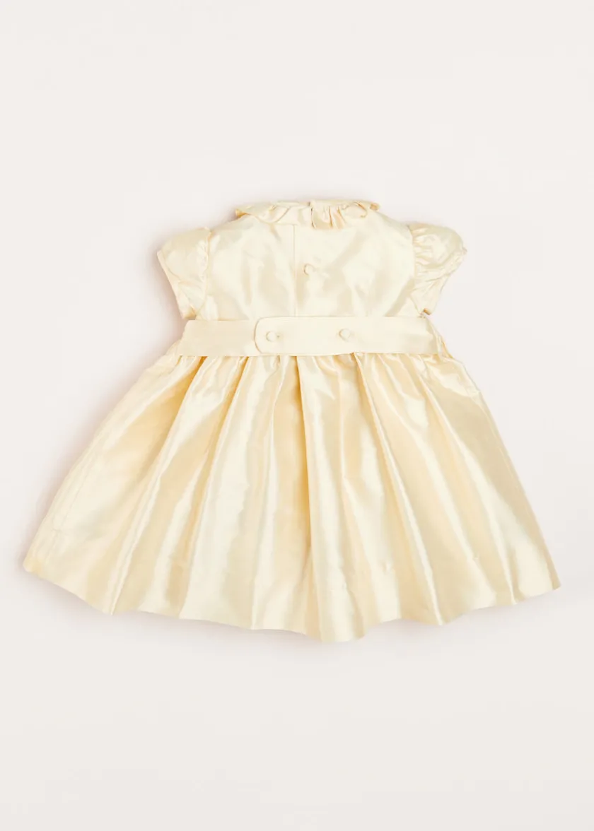 Dresses | Dresses | Pepa London Girls Silk Hand Smocked Celebration Dress in Champagne (6mths-10yrs)