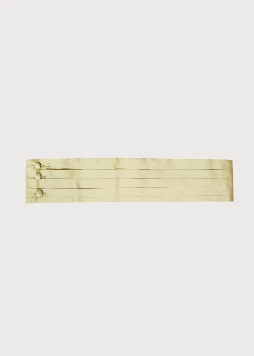 Belts & Braces | Pepa London Green Silk Pageboy Cummerbund