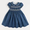 Dresses | Dresses | Pepa London Hand Smocked Shortsleeve Dress in Royal Blue (12mths-10yrs)