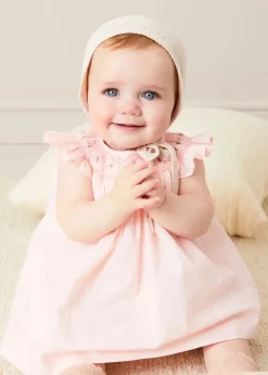 Dresses | Dresses | Pepa London Hand Smocked Sleeveless Dress With Bloomers in Pink (1-12mths)